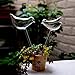 Durable Glass Birds - Plant Watering Globes - Plant Straws Self Watering - 3 Pack Gift For Gardeners - Plant Watering Bulbs - a Funnel + 3 Spikes for Indoor Plants / Self Watering Bulbs, Water Globes