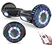 GeekMe Hoverboards Scooter eléctrico de 6.5" Dual Motors 2 Ruedas de Equilibrio automático Scooter Board con Luces LED Bluetooth Modelo