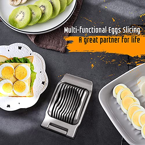Yuzxaun Egg Slicer, Egg Slicer For Hard Boiled Eggs, Stainless Steel Wire Egg Slicer, Heavy Duty Aluminium Egg Cutter Dishwasher Safe thumb #6