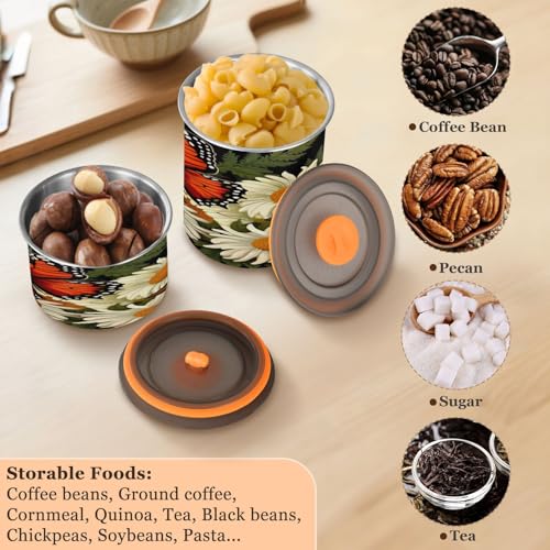 Envase de café ATTX de acero inoxidable 900ml con tapa hermética miniatura 5
