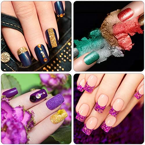 LISOPO 6pcs Glitzer Set Kinder Glitter Gel Glitzerpulver Glitzerstreuer zum Basteln,Karten herstellen,Festival Dekoration, Dekorieren, Nägel, Körper, Gesicht, Slime,Kosmetik & Glitzer