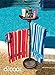 O2COOL Pool & Spa Valet, Adjustable Pool & Patio Towel Holder with Weighted Base, Outdoor Towel Bar, Poolside Table, Bronze