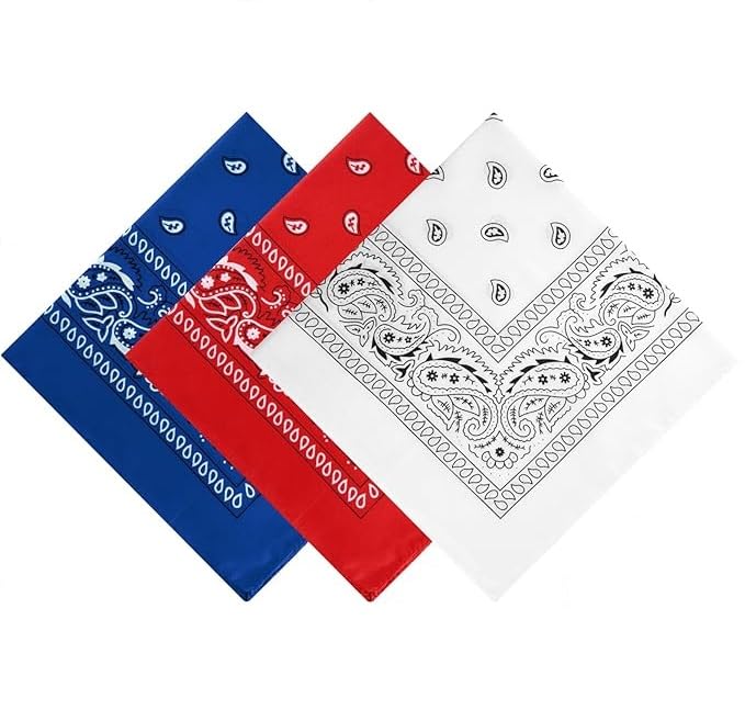 Image of SPIN CART Soft Breathable Cotton Paisley Bandana Handkerchief For Hair Head Bike For Men & Women