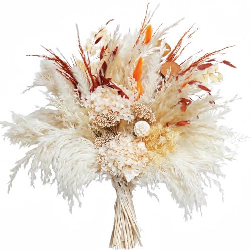 Wuiedsei Dried Pampas Grass Bouquet, Fall Flower Arrangements
