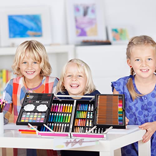 Vivo Technologies 145 Piece Deluxe Art Set Art Pencil Painting & Drawing Set Aluminium Art Case for Beginners Premium Christmas,Birthday, New Year Gift for Artists, Adults, Children, Kids - Image 3