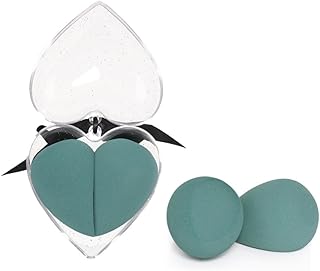 Heart Shape Makeup Sponge Set 2pcs Dual Purpo...