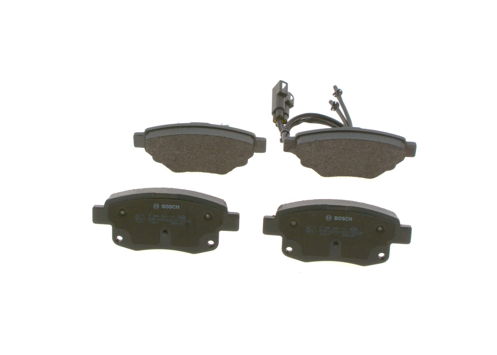 BOSCH Jeu de plaquettes de frein essieu arrière 0986494171