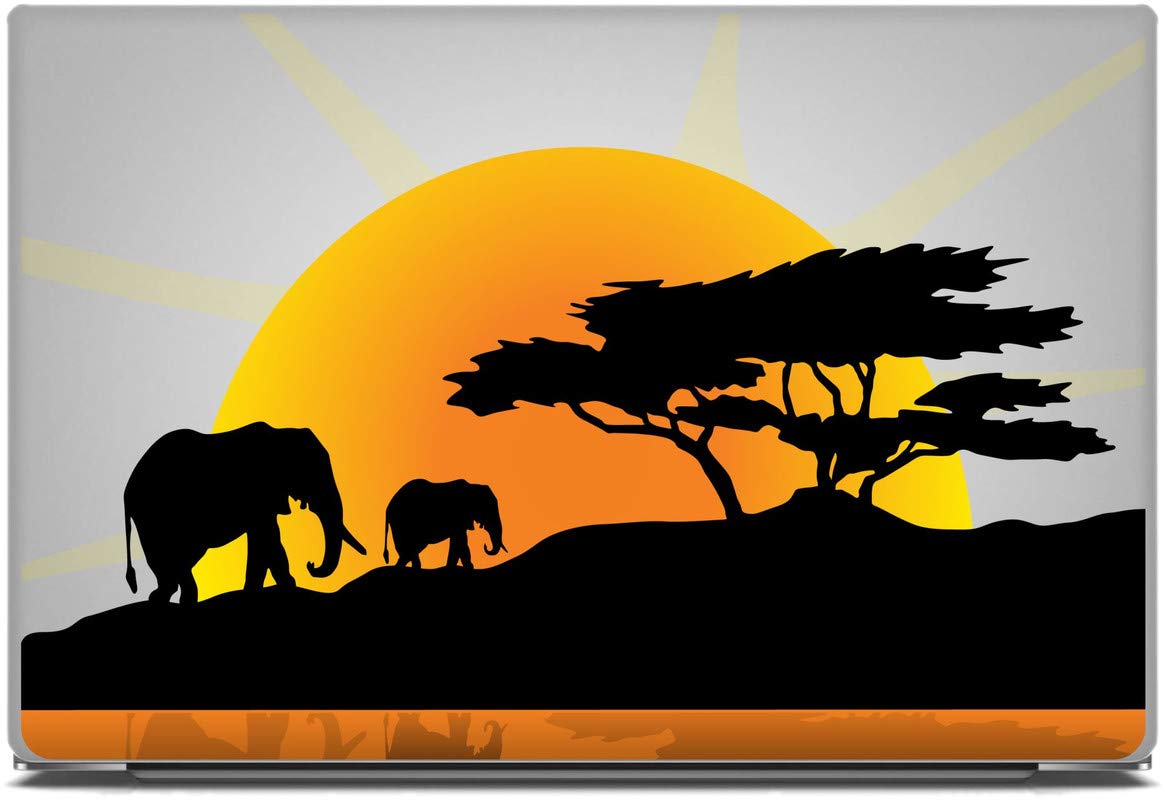 DivineDesigns™ Elephant Tree Scene Laptop Stickers 15.6 inch - Stickers (B089DC64YF) Amazon Price History, Amazon Price Tracker