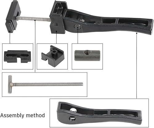 Miniatura 4 de CHEDA Abrazadera trasera universal delantera para piezas de repuesto de cubierta tonneau dura de tres pliegues compatibles con