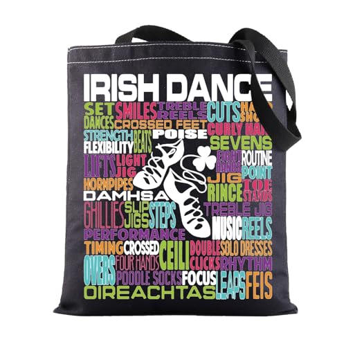 BWWKTOP Bolsa de Dançarina Irlandesa Presentes de Dança Irlandesa Bolsa de Ombro Dançarina Irlandesa Presentes de Dança Irlan, Pulseira Irish Dance