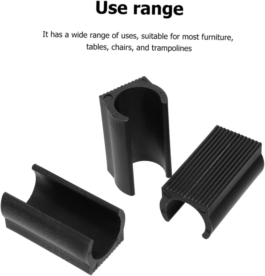 BESPORTBLE Open Pipe Clamp Chair Legs Pads Chair Foot Floor Glides Chair Leg Non-Slip Tips Bar Stool Foot Table Leg