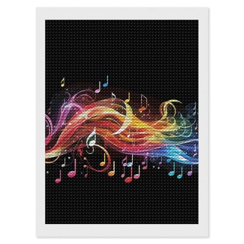 Kit peinture diamant mélodie arc-en-ciel BVNMT idée cadeau DIY originale