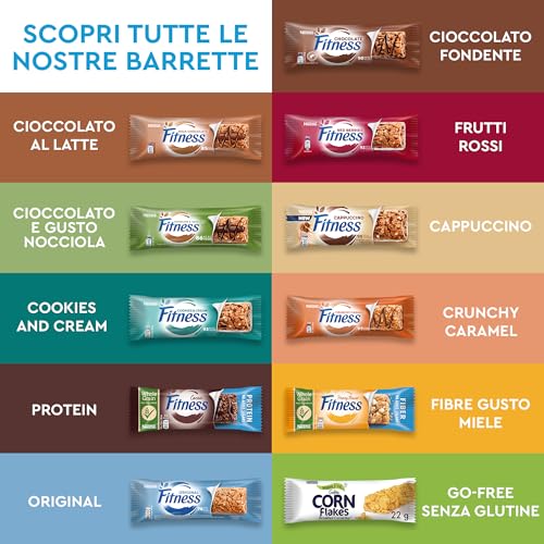 FITNESS Chocolate Barrette di Cereali Integrali con Cioccolato Fondente, 24 barrette da 23,5g (564g) - 9