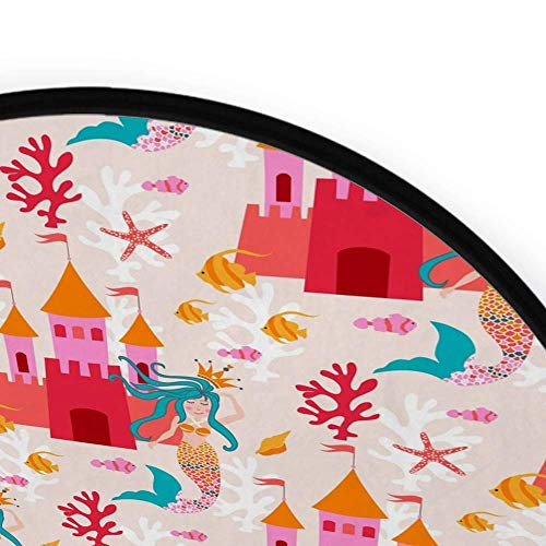 Tapis de jeu rond antidérapant résistant à l'eau pour salon moderne - 3