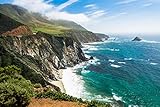 California Coast, Photography A-93311 (12x18 Wall Art Poster, Digital Print Decoration), white borders along all edges of at least 1/4 inch. Guaranteed color accuracy, durable imaging, and high print resolution. Printed on heavy stock paper using a h...