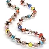 Stauer Women's Cornaro Murano Glass Italian Necklace (25 Inches)