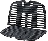 GFTIME 27,3 x 38,8cm Grillrost Gusseisen 7645 für Weber Q200, Q220, Q260, Q2000, Q2200, Q2400 Series Gasgrills, Grillrost Gusseisen Ersatzteile Zubehör for Weber 7645, 65811, 2 Pack