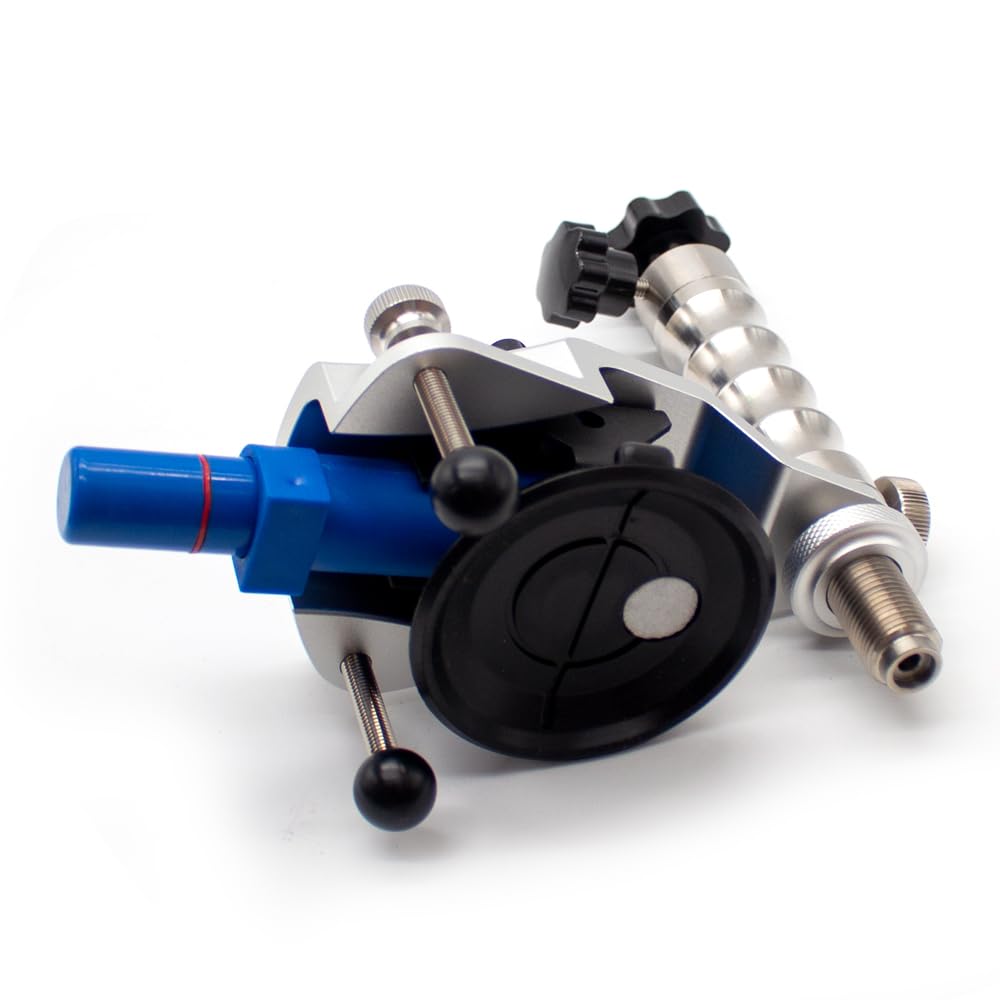 Bomba de Inyección de Acero Inoxidable para Parabrisas Delantero de Coche + Herramienta de Reparación de Grietas de Parabrisas Con Ventosa de Vacío de 3 Pulgadas de Diámetro Ajustable