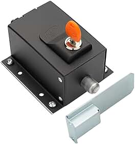 Trava Elétrica Para Portão Ppa Dog Steel Custom 220v Preta