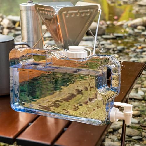 Contenedor de Agua Tanque con Grifo Cubo Multifuncional Jarra Portátil de Agua para Picnic Cocina Senderismo, 4L miniatura 7