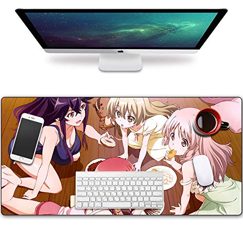 CJIUDI Gaming Mauspad | Keyboard Pad - B | Anime-Mausunterlage Schreibtischunterlage | Wasserdicht | rutschfest | Matte | Perfekte Genauigkeit Und
