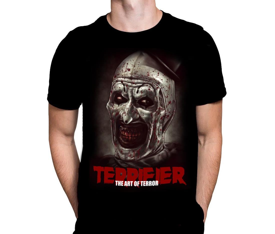 WSH - The Art of Terror - Clown Gore Modern Horror Halloween Film Fan Merchandise Men's Black T-Shirt by Peter Panayis