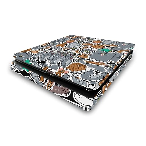 Autocollant de jeu Tom and Jerry pour une chambre de gamer personnalisée PS4 Slim