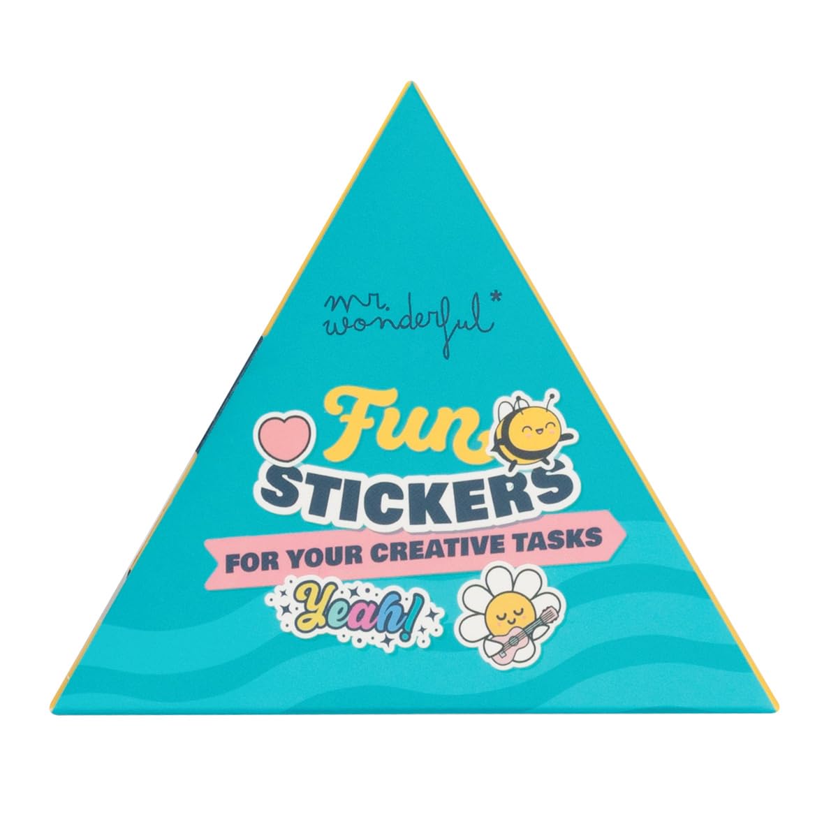 Mr. Wonderful - Pegatinas divertidas para tus tareas creativas - Rollo con 20 Pegatinas