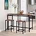 Ensemble de table de bar, table et chaises de bar en bois de fer, table et chaises de cuisine, table haute et tabourets de bar, restaurant, table haute en bois foncé