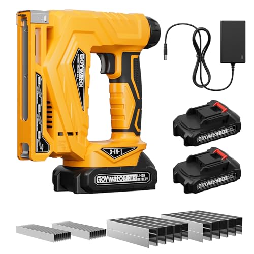 GoYwato 3-In-1 Pistola Sparachiodi a Batteria - 21V Chiodatrice Elettrica
