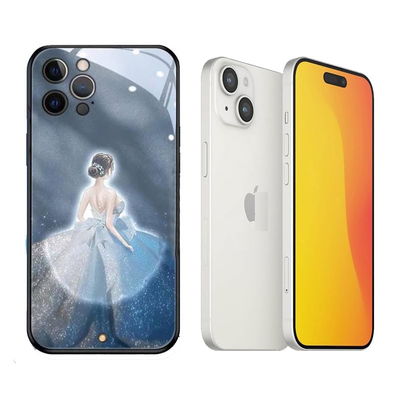 Coque antichoc iPhone 15 Angel Girl évite les bris de vitre