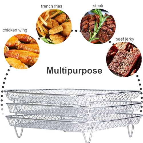 Étagère à friteuse à air pour augmenter la capacité de cuisson sans rayer - 5