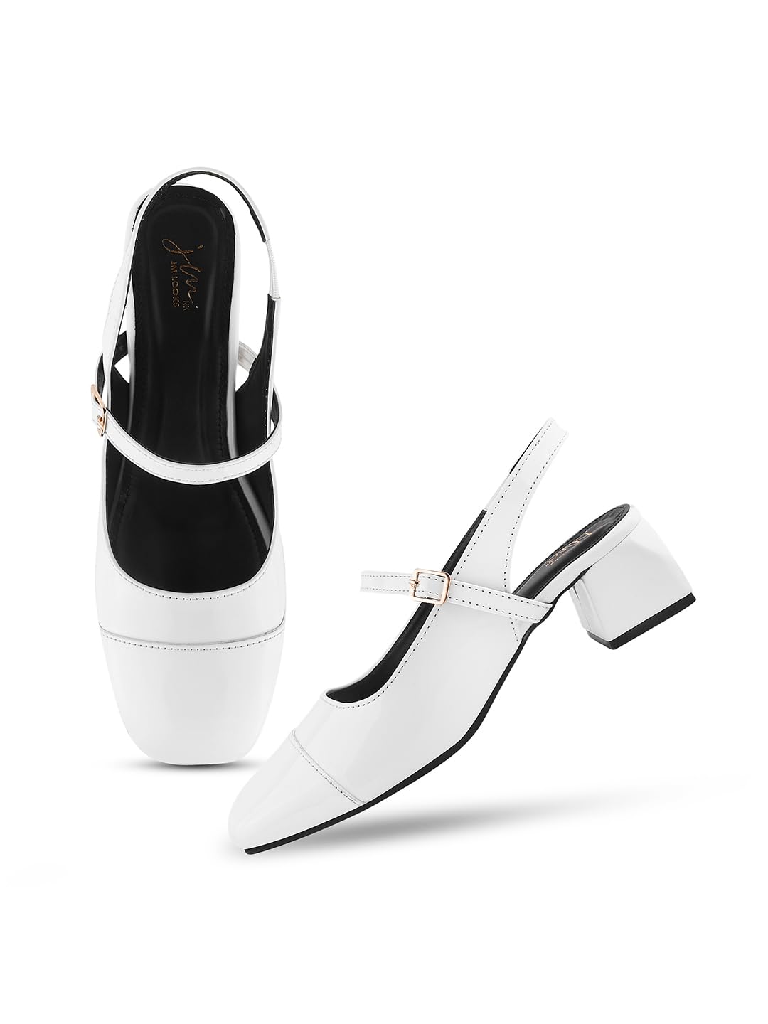 JM LOOKS Women’s Square Toe Block Heel Mules with Adjustable Strap & Comfortable Sole – Stylish Buckle Design JM LOOKS Women’s Square Toe Block Heel Mules with Adjustable Strap & Comfortable Sole – Stylish Buckle Design