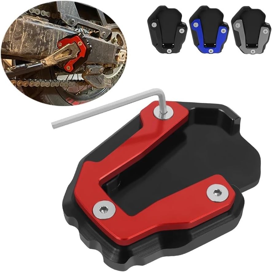For CRF1100L Africa Twin Adventure DCT 2020-2023 Kickstand Extension Plate, Side Bearing(For Red)