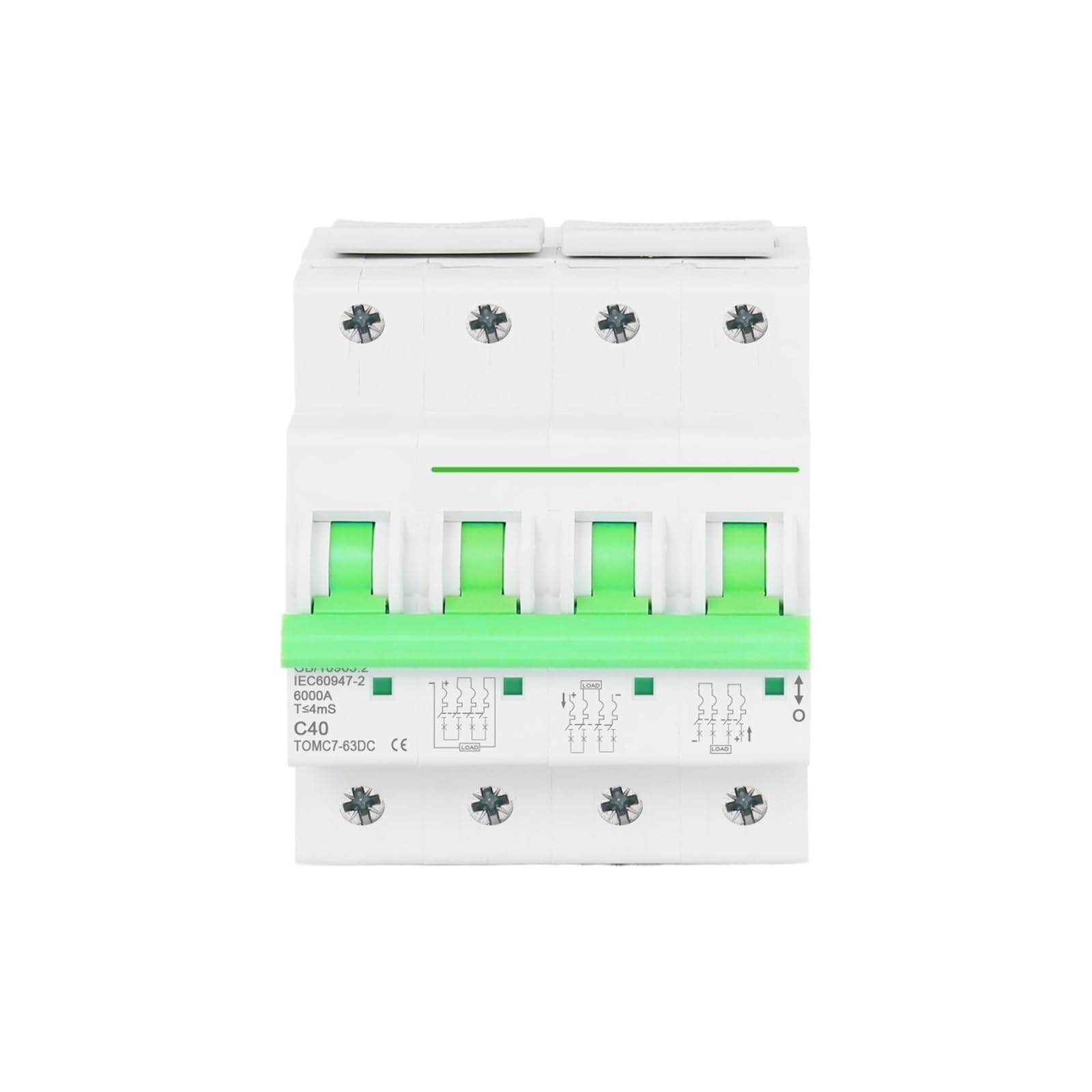 Disjoncteur DC 1000V 4P pour éviter les surcharges de votre onduleur solaire