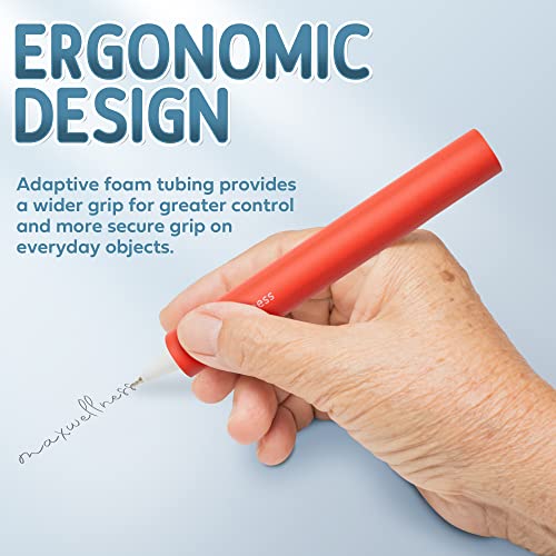 Foam Grip Tubing For Utensils - 9 Pc 8" Handles - Closed Cell Foam Tube - Cut To Length - Adaptive Utensils Grip Tubing - Fits Most Utensils And Pens - Elderly, Disabled, Handicapped, Dexterity #TOP6