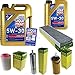 Produktbild QR-PARTS 69355555 Filter Set Inspektionspaket 6 Liter Liqui Moly Motoröl Longlife III 5W-30 MANN-FILTER Liqui Moly Motoröl Longlife III 5W-30 Innenraumfilter Kraftstofffilter LuftfilterÖlfilter