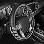 Caterpillar UltraSport Faux Black Leather Truck Steering Wheel Cover, Large 16 inch Size, Durable and Comfortable with Advanced Grip, Steering Wheel Cover for Truck Auto Van SUV