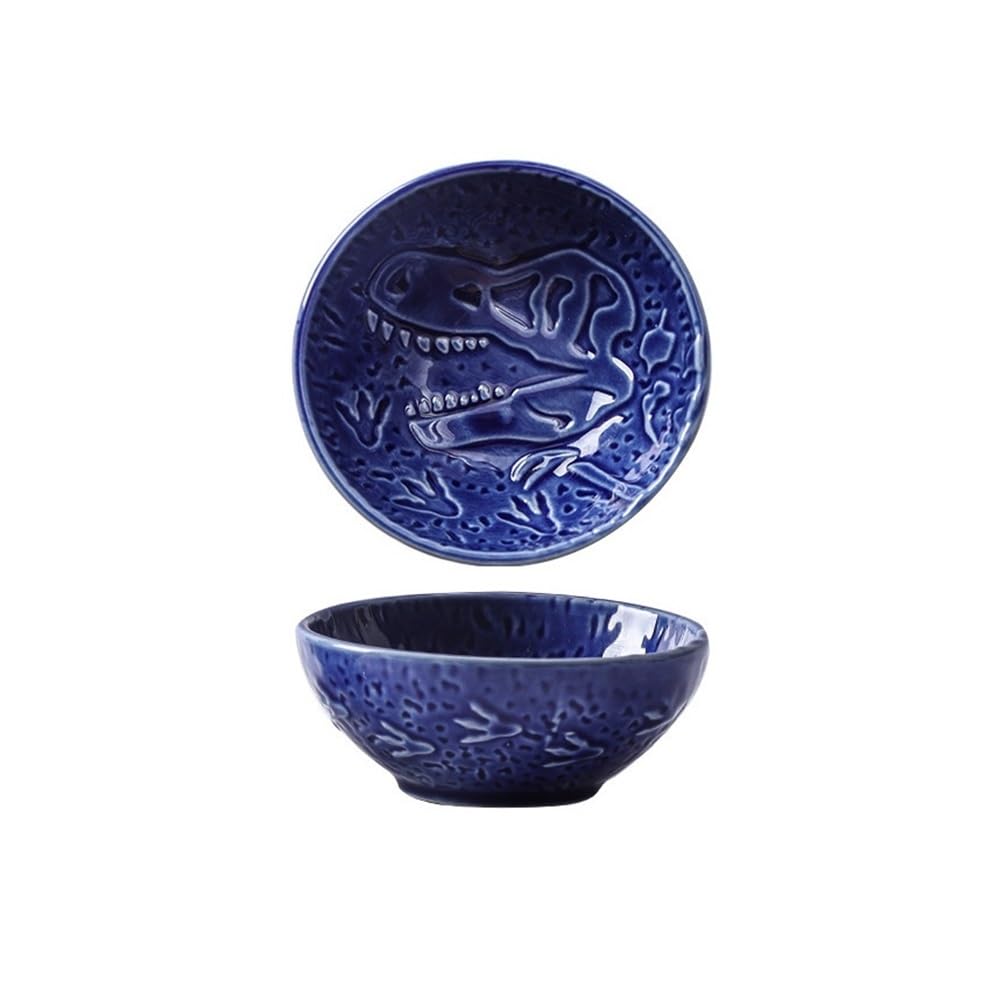 Cenz-888 Snack Dish Ceramic Plate Retro Barbecue Dipping Dish Sushi Soy Sauce Dishes Home Desktop Snack