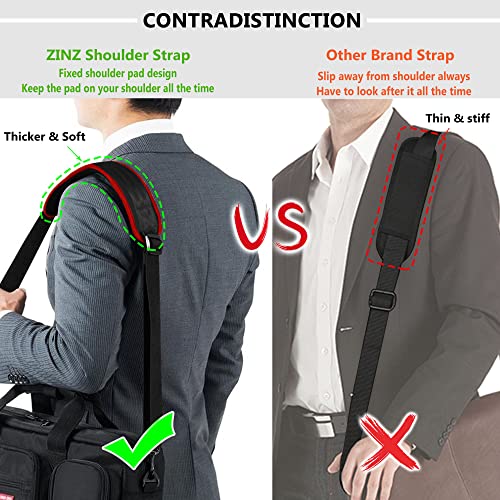 Image of ZINZ Bag Shoulder Strap, Padded Adjustable Shoulder Strap Replacement