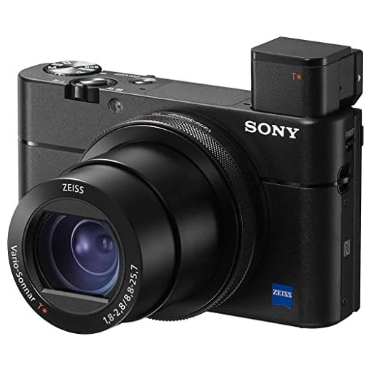 Sony RX100 V - Cámara Compacta Premium Avanzada (Sensor tipo 1.0, Objetivo Zeiss 24-70 mm F1.8-2.8, Grabación vídeo 4K y Pantalla abatible)