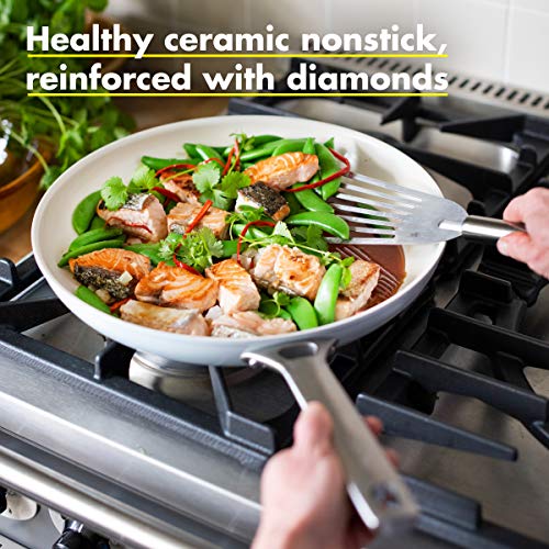 GreenPan Padova conjunto de frigideiras antiaderentes de cerâmica de 20,3 cm e 25,4 cm, azul claro -