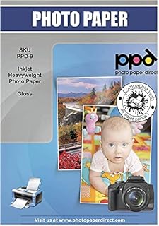 PPD 100 Sheets A3 Inkjet Premium Glossy Photo Paper 260gsm Instant Dry Water-Resistant PPD-9-100