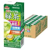 森永乳業 トリプル 緑茶 200ml 24本 [紙パック 血圧 血糖値 中性脂肪 機能性表示食品 常温保存]