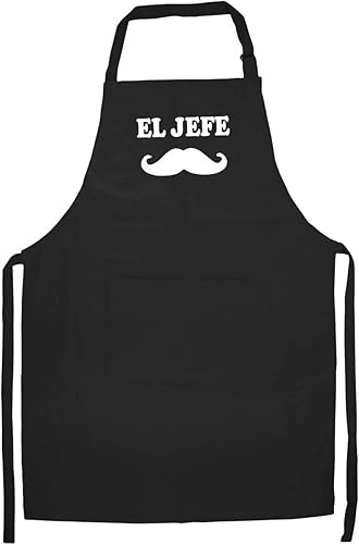 El Jefe Funny Boss Mexican Bigote Cinco de Mayo - Delantal de cocina
