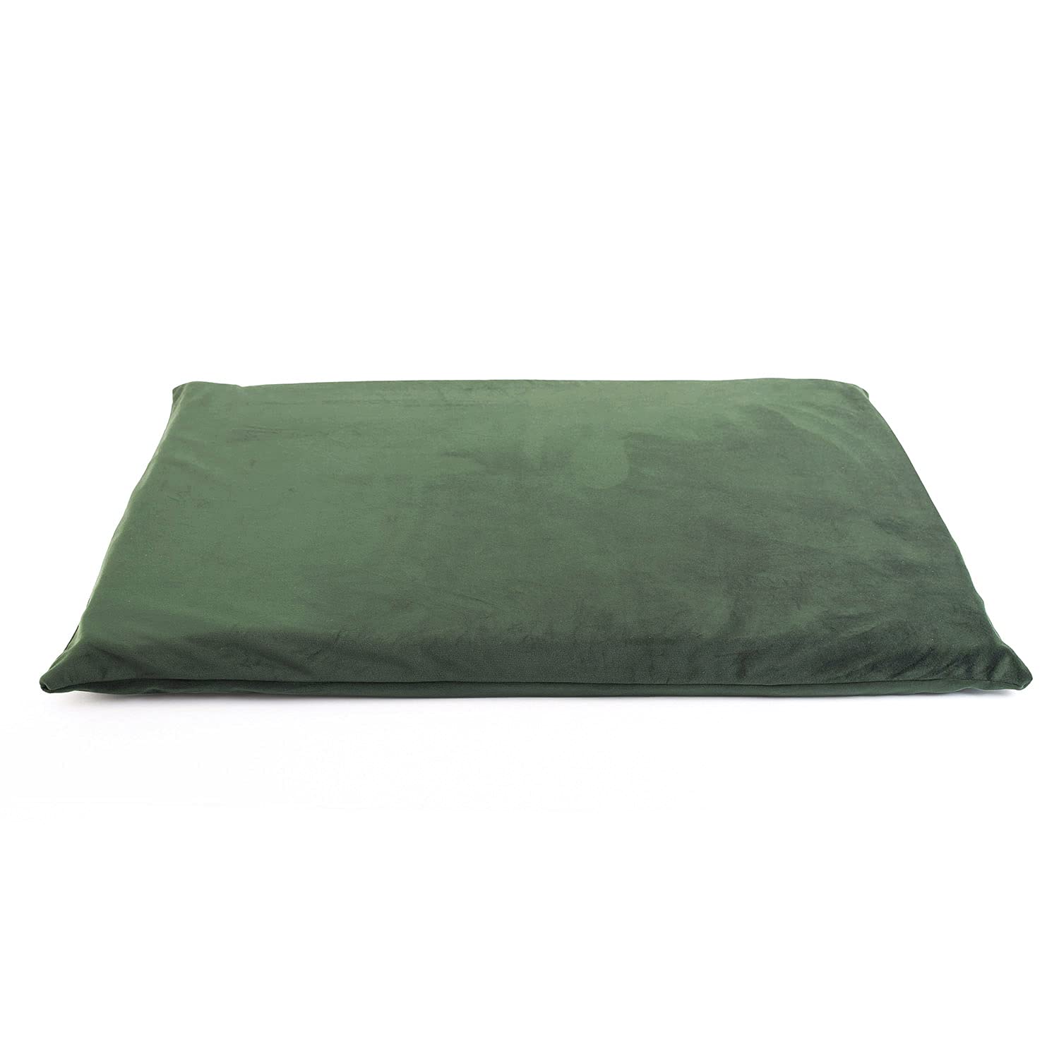 Exclusive Hundebett | Hundeliege, Hundekörbchen mit Kissen | Hundesofa für große Hunde | Große: XL - 100 x 79 x 22 cm | Farbe: Velvet Grün
