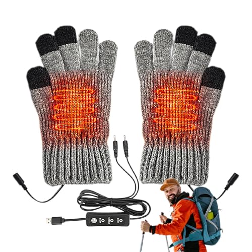 Gants de moto chauffants USB - Moufles rechargeables pour le ski et le cyclisme