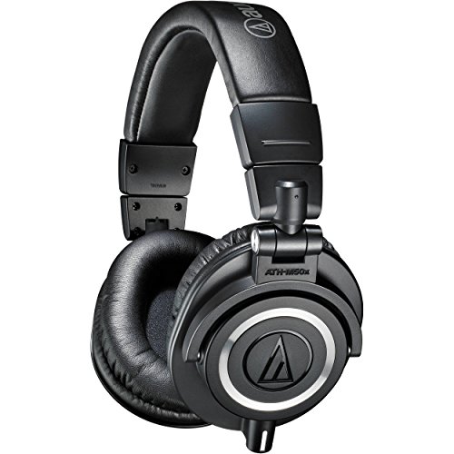 (Renewed) Audio Technica ATH-M50x Over-Ear Professional Studio Monitor Headphones (Black) - Image 4