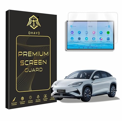 Image of OHAYO Screen Protector Combo for BYD Sealion 7 EV 15.6 Inch Infotainment Display | 9H Hardness Military Strength Scratch Resistant | Ultra Clear HD Touch Sensitive | Anti-Fingerprint Car Display Protection Film for Digital Screen Accessories 2025