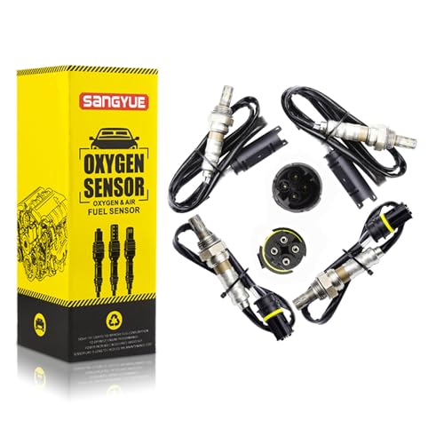 Sangyue Upstream+Downstream Oxygen Sensors 1 & 2 for BMW E46 E39 E53 E83 X3 X5 323i 325Ci 325i 325Xi 328i 330Ci 330Xi 330i 525I 528I 530I Z3 Z4